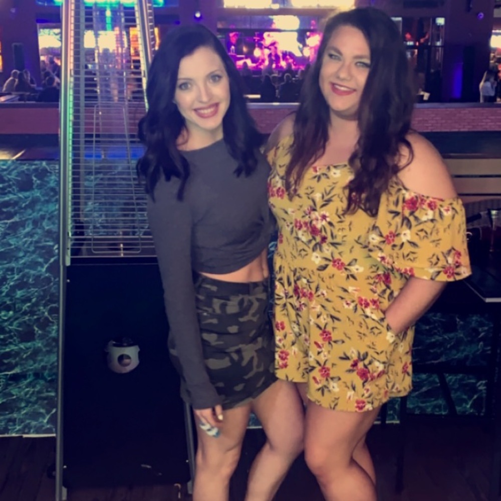 Camo mini skirt